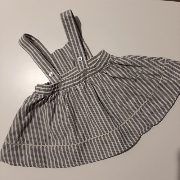 Rylee & Cru Pinafore Dress, Railroad Stripe, 6-12 months - Picture 2 of 7